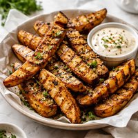 Old Bay Grilled Steak Fries