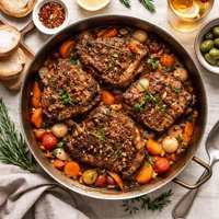 Old Fashioned Braised Chump Chops