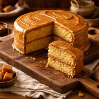 Old Fashioned Caramel Cake