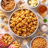 Old Fashioned Caramel Popcorn in the Microwave