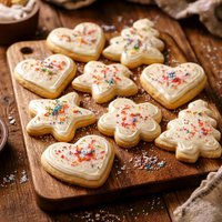 Old Fashioned Cut Out Frosted Butter Cookies