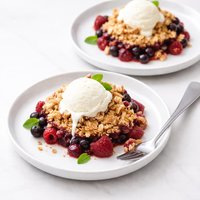 Old Fashioned Fruit Crumble for Two