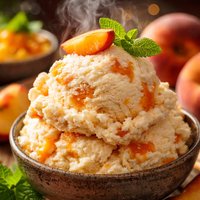 Old Fashioned Homemade Peach Ice Cream