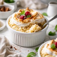 Old Fashioned Rice Pudding with Meringue