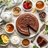 Old Fashioned Tea Time Milk Chocolate Cake