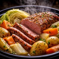 Old World Corn Beef and Vegetables Slow Cooker