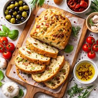 Olive and Sun Dried Tomato Bread