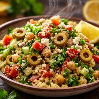 Olive Couscous Salad Moroccan for Zwt 9