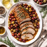 Olive Garden Roast Pork Loin with Grapes and Wine