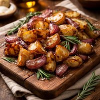 Olive Garden Roasted Potatoes with Red Onions and Rosemary