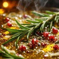 Olive Oil with Rosemary and Pink Peppercorns
