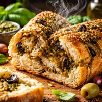 Olive Pesto Bread