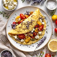 Omelet with Lavender and Chvre