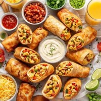 On the Go Breakfast Egg Rolls