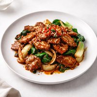 One Dish Spicy Pork for Two