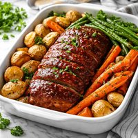 One Pan Meatloaf Dinner