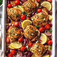 One Pan Oven Greek Chicken