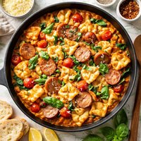 One Pan Sausage Tortellini