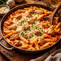 One Pot Chicken Penne Parmesan