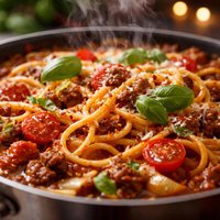 One Pot Spaghetti Supper