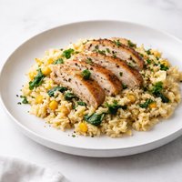 One Skillet Cheesy Chicken and Rice