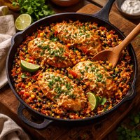One Skillet Mexican Chicken