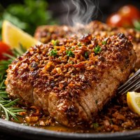 Onion Crusted Pork Chops
