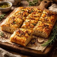 Onion Herb Focaccia Bread