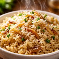 Onion Parmesan Pilaf