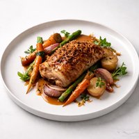 Onion Roasted Chicken and Vegetables
