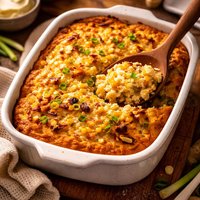 Oniony Corn Spoon Bread