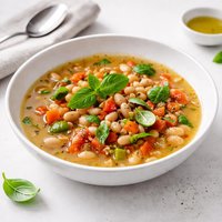 Ontario Bean Soup with Basil