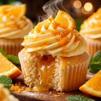 Oozy Orange Cupcakes