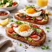 Open Face Eggcellent Fried Sammiches