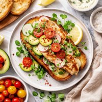 Open Face Filet of Sole Sandwich