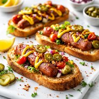 Open Face Hot Dogs