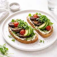 Open Face Portabella Sandwiches
