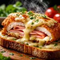 Open Faced Cordon Bleu