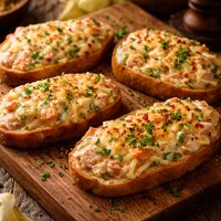 Open Faced Crab Melts