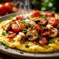 Open Faced French Country Omelet