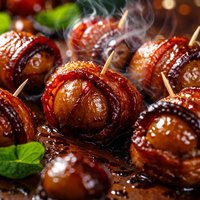 Open Pit Bacon Chestnut Appetizers