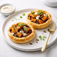 Open Roast Pumpkin Feta Pies