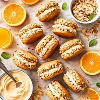 Orange Almond Cream Whoopie Pies
