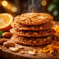 Orange Almond Lace Cookies