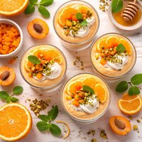 Orange and Apricot Mousse