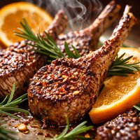 Orange and Rosemary Lamb Cutlets