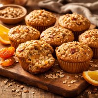 Orange Apricot Grape Nut Muffins
