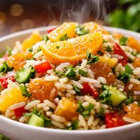 Orange Apricot Rice Salad