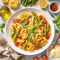 Orange Asparagus Pasta