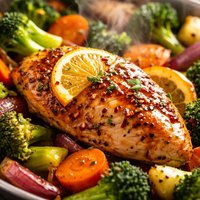 Orange Balsamic Chicken with Vegetables Ww